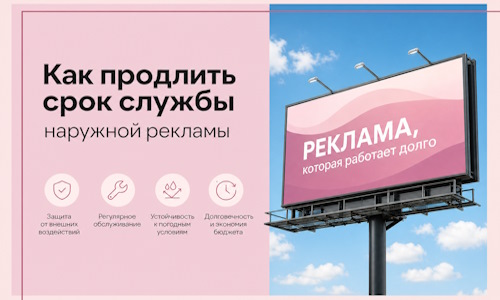 Как продлить срок службы наружной рекламы в  Еманжелинске