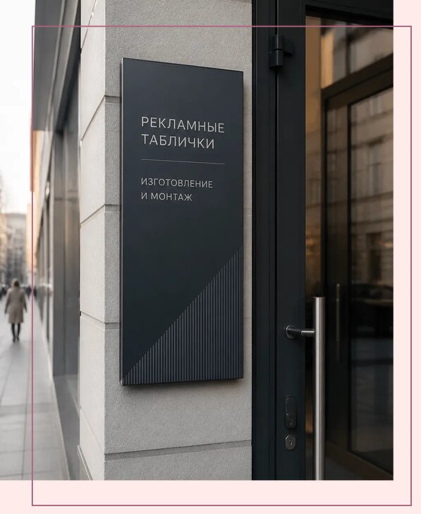 Рекламные таблички в Еманжелинске по цене от 4622 р. | Аванза-Мнж